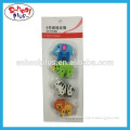 4pcs facny lion elephant horse animal 3d eraser for kids